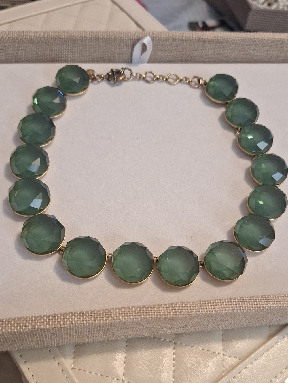 Sage Geen Brulee Gumdrop Jewelbox Necklace!